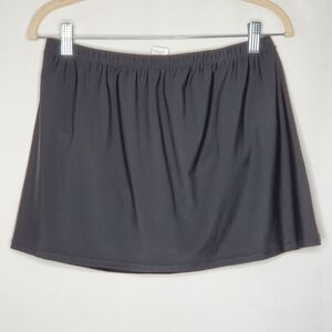 NWT Carolinas Saltwater Swim Skirt Size 12 Black Full Coverage Swim Bottom Beach